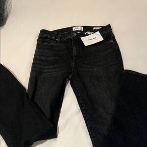 Frame Denim Women's Classic Black Skinny Jeans